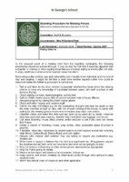 Boarding Procedure for Missing Person