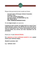 Payments to the Exams Office Jan 25