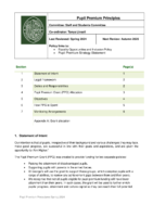Pupil Premium Procedures