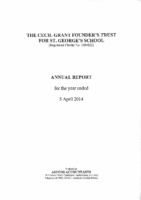 Annual Report for Year End April 2014