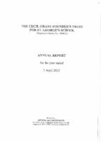 Annual Report for Year End April 2015