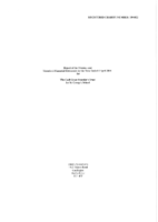 Annual Report for Year End April 2018