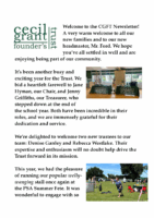 CGFT newsletter – November 2024