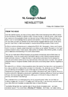 Newsletter 04 October 2024