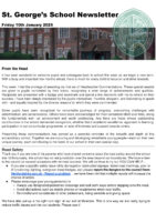 Newsletter 10 January 2025