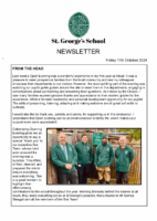 Newsletter 11 October 2024