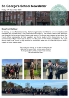 Newsletter 15 November 2024