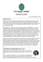 Newsletter 18 October 2024