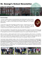 Newsletter 31 January 2025