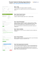 Parents -Guide to Booking Appointments – SchoolCloud Parents Evening