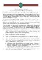 St George’s Determined Criteria for Day Admissions 2025