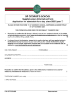 St George’s Determined SIF 2025 for Day Admission