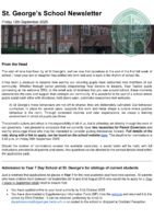 Newsletter 12 September 2025