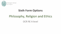 Philosophy, Religion and Ethics