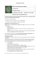 Bursary Fund Guidance