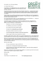 Cecil Grant letter 2025