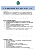 Sixth form BYOD Policy