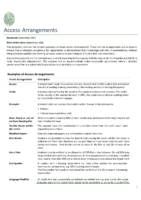 Access Arrangements Autumn 2025