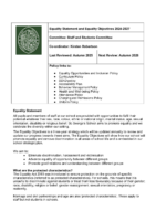 Equality Statement and Equality Objectives 2024-27