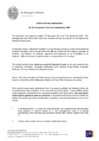 Proposed St George’s Day Admissions Criteria 2027