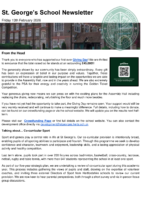 Newsletter 13 February 2026